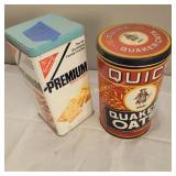 Cracker and Oat Tins