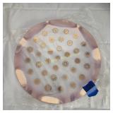 MCM Dorothy Thrope Atomic Starburst Platter Glass