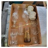 Calendar Cups, Vtg Glass