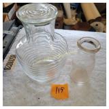 Vtg Water Jar, Pint Bottle