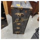Vtg Steamer Trunk