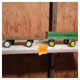 Vtg John Deere Flat  Bed, Flare Box Wagon 1:16