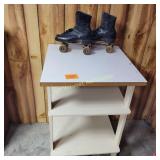Tier stand and Roller Skates