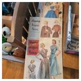 Vtg Patterns, Material, Embroidery Floss, Notions
