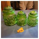 Vtg Moon and Star Canisters