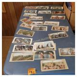 Vtg Stereograph  Picture Cards