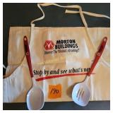 Morton Buildings Apron, IH Spoons