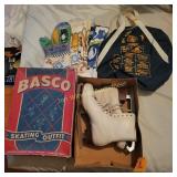 Ice Skates, Towels, Bag