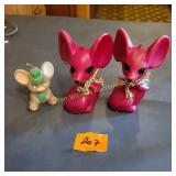 Vtg Big Ear Mouse Candles