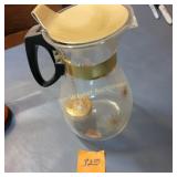 Vtg MCM Pyrex Atomic Starburst Glass Carafe