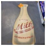 Milk Bottle Shape Sign