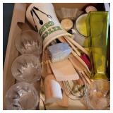 Wood Utensils, Vases, Glasses