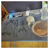 Displays, Silver Plate Tray, Match Books