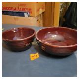 Vtg Stoneware Glazed Pottery Bowls