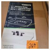 Marble Beige Sink, NIB