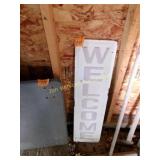 Metal Welcome Sign