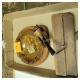 Vtg Ash Tray and Pipe Holder, Vtg Wood Plane