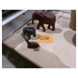 Wood Carved Animals