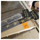 New Brass Falling Star Swag