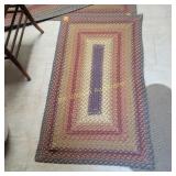 Vtg Rectangle Braided Rug