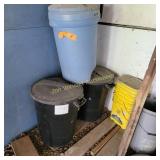 Trash Cans and Buckets