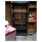 Portable Black Shelf Unit