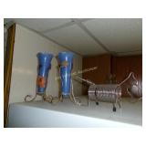 Vtg Vases, Dog Letter Holder