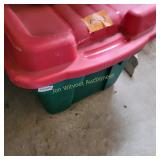 Green, Red Top Tote