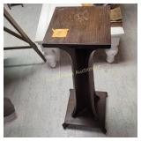 Vtg Wood Platform Plant Stand