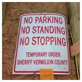 No Parking, No Standing, No Stopping Sign