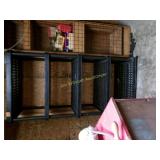 Portable Black Shelf Unit