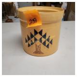 Vtg Pfaltzgraff Stoneware Canister, no lid