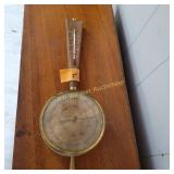 Vtg Airguide Instrument Co Banjo-Style Barometer/