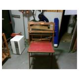 Vtg Easel  Desk and Chalk Board