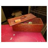 Wood Box with Darts, Dart Board