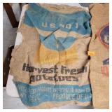 Vtg Potato Sacks