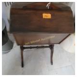 Vtg Sewing Storage Cabinet