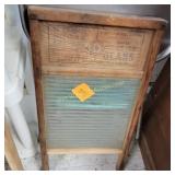 Vtg Glass Wash Board