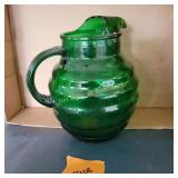 Anchor Hocking Ribbed Globe Ball Glass Pitcher