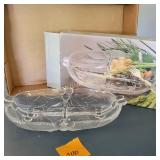 Hoya Corp Mikasa Crystal Divided Dish
