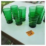 Vtg Ribbed Glasses