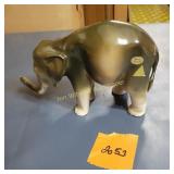 Vtg Royal Dux Porcelain Elephant