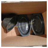 Enamel Pans. Tray , Pyrex Dishes