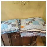 Hand Stitched Quilt and Pillow