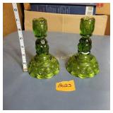 L.E. Smith Glass Co. Moon/Star Candle Holders