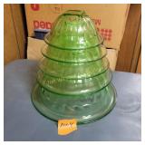 Uranium Glass Nesting Mixing Bowls