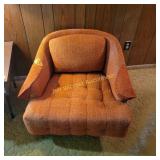 Pair Vtg MCM Swivel Lounge Chairs Distinctive