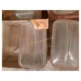 Vtg Glass Covered Dishes