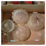Vtg Glass Bowls, Spaghetti Art Glasses