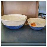 Vtg Blue, Cream Bowl